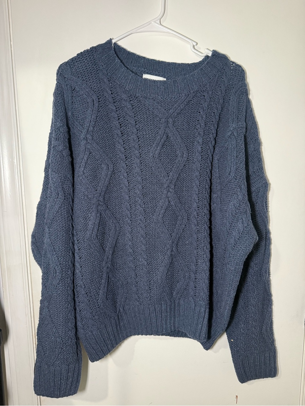 Princess Polly Chunky Cable Knit Sweater - Navy Blue
